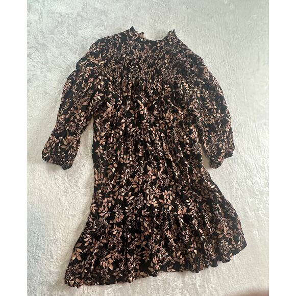 Calvin Klein Floral Smocked Midi Dress – Size 10P - Picture 2 of 5